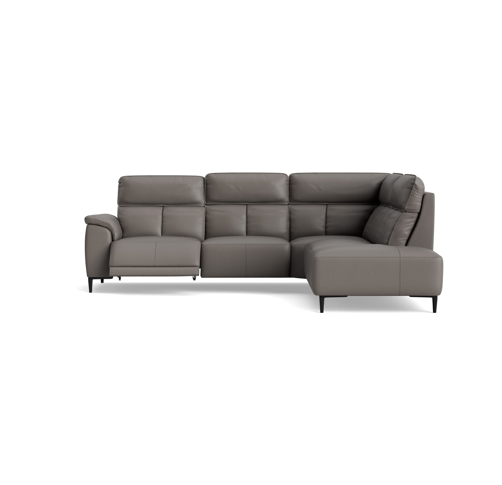 Loma Large Corner Sofa - Combination 2 Right Terminal with 2.5 Left Power 2 Pieces Cat 20S - Right Hand Facing - Power Recliner with USB Corner Sofas Sterling Home 3 NWS-042E ELEPHANT