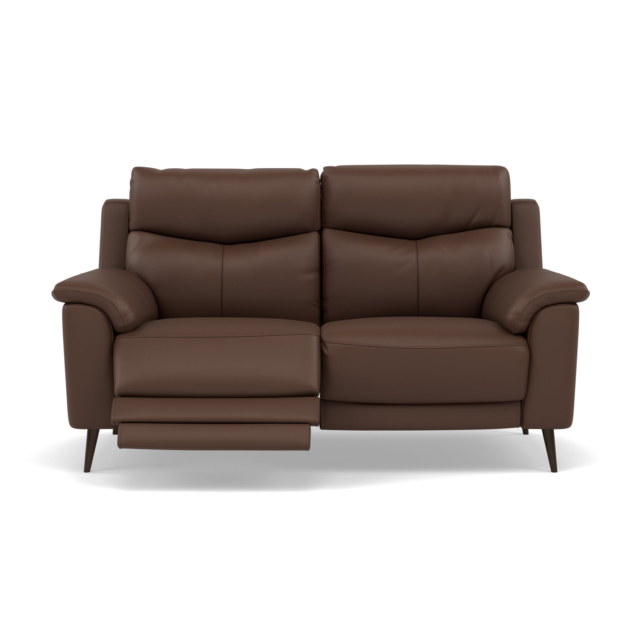 Revel 2 Seater Recliner Sofa - 2 Seater Sofa with 2 Power Recliners Cat 20S - Power Recliner with USB 2 Seater Sofas Sterling Home 6 NWS-512E CACAO BROWN