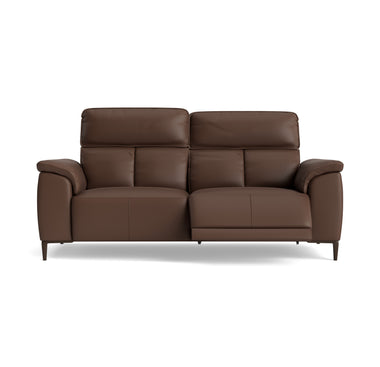Loma 3 Seater Recliner Sofa - 2.5 Seater Sofa with 2 Power Recliners USB Cat 20S - Power Recliner with USB Sterling Home 4 NWS-512E CACAO BROWN
