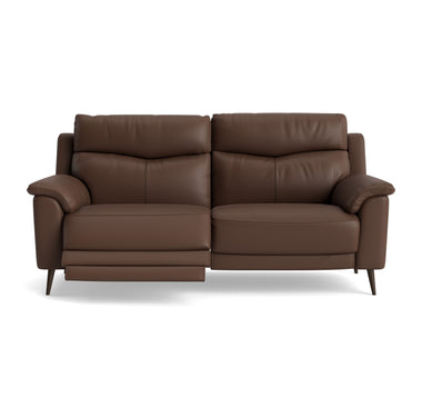 Revel Small 3 Seater Recliner Sofa - 2.5 Seater Sofa with 2 Power Recliners (Compact) Cat 20S - Power Recliner with USB 3 Seater Sofas Sterling Home 7 NWS-512E CACAO BROWN