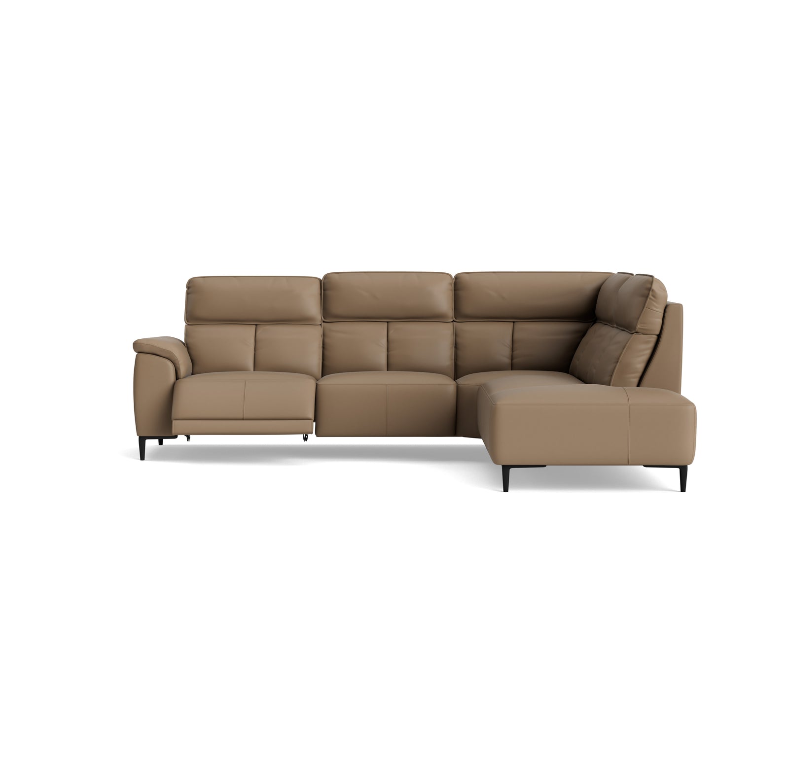 Loma Large Corner Sofa - Combination 2 Right Terminal with 2.5 Left Power 2 Pieces Cat 20S - Right Hand Facing - Power Recliner with USB Corner Sofas Sterling Home 5 NWS-513E PINE BARK