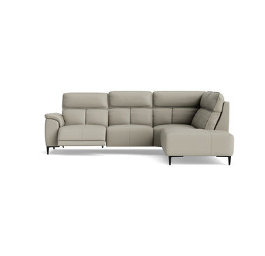 Loma Large Corner Sofa - Combination 2 Right Terminal with 2.5 Left Power 2 Pieces Cat 20S - Right Hand Facing - Power Recliner with USB Corner Sofas Sterling Home 6 NWS-516E LIGHT GREY