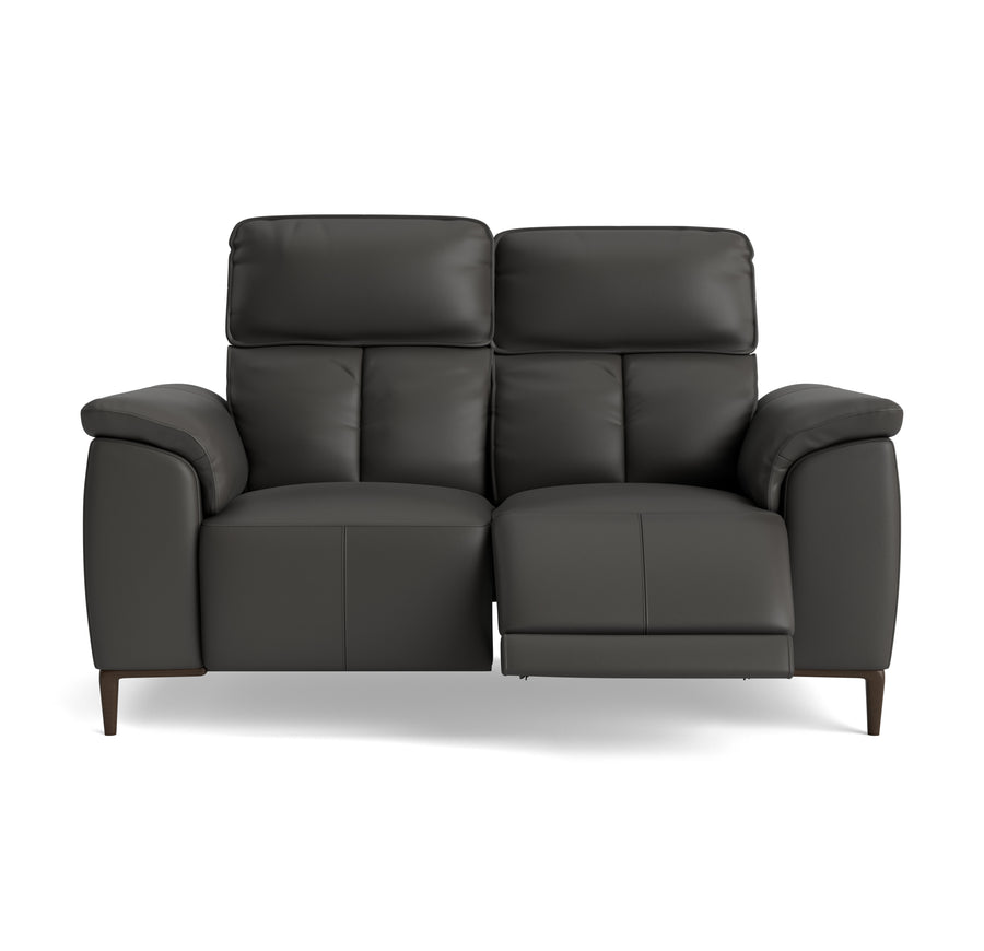 Loma 2 Seater Recliner Sofa - 2 Seater Sofa with 2 Power Recliners USB Cat 20S - Power Recliner with USB Sterling Home 1 NWS-517E SHALE GREY