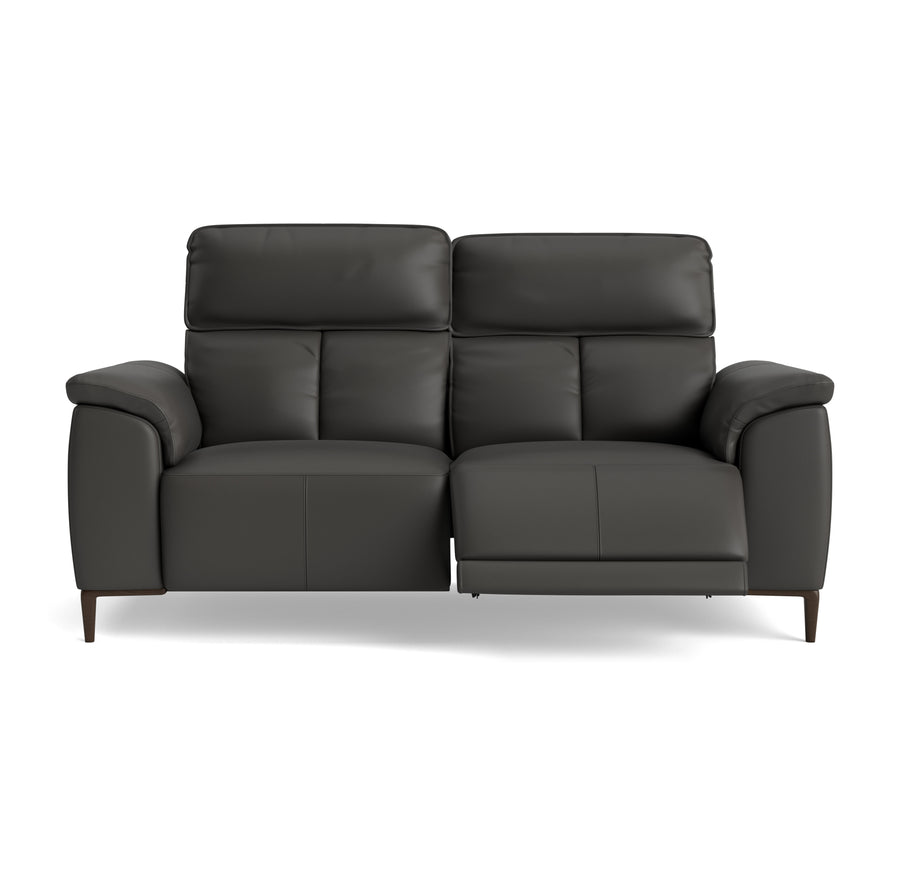 Loma Small 3 Seater Recliner Sofa - 2.5 Seater Sofa with 2 Power Recliners (Compact) USB Cat 20S - Power Recliner with USB Sterling Home 1 NWS-517E SHALE GREY
