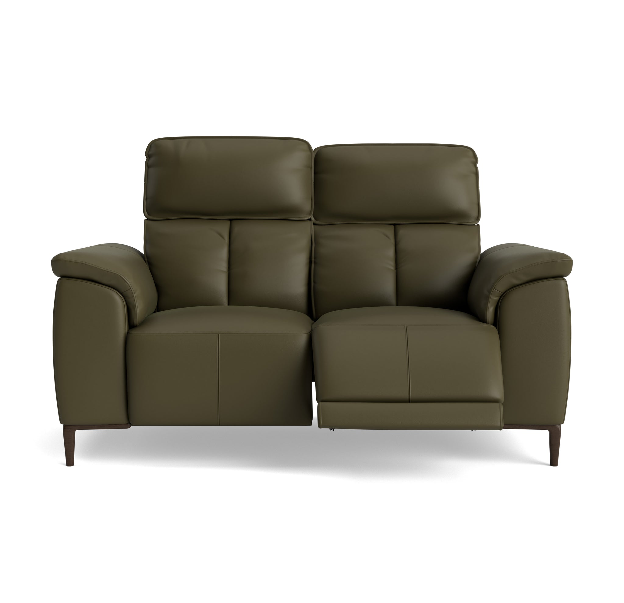 Loma 2 Seater Recliner Sofa - 2 Seater Sofa with 2 Power Recliners USB Cat 20S - Power Recliner with USB Sterling Home 9 NWS-548E DARK OLIVE