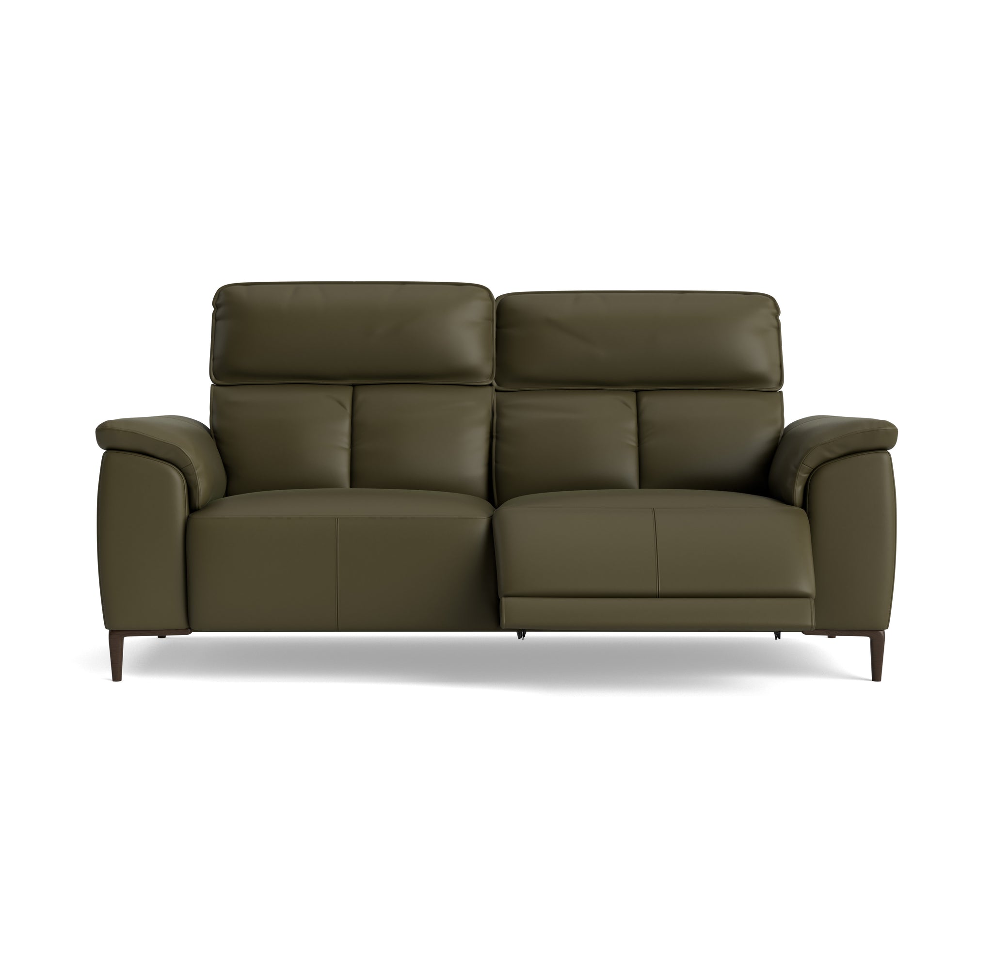 Loma 3 Seater Recliner Sofa - 2.5 Seater Sofa with 2 Power Recliners USB Cat 20S - Power Recliner with USB Sterling Home 9 NWS-548E DARK OLIVE