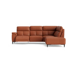 Loma Large Corner Sofa - Combination 2 Right Terminal with 2.5 Left Power 2 Pieces Cat 20S - Right Hand Facing - Power Recliner with USB Corner Sofas Sterling Home 11 NWS-605D WARM BROWN