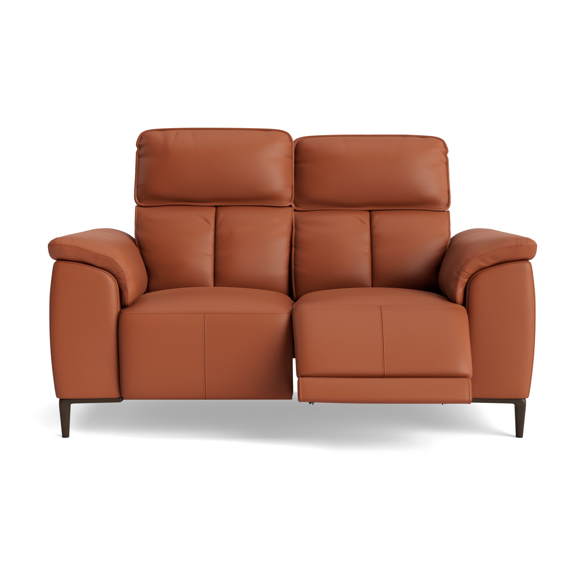 Loma 2 Seater Recliner Sofa - 2 Seater Sofa with 2 Power Recliners USB Cat 20S - Power Recliner with USB Sterling Home 11 NWS-605D WARM BROWN
