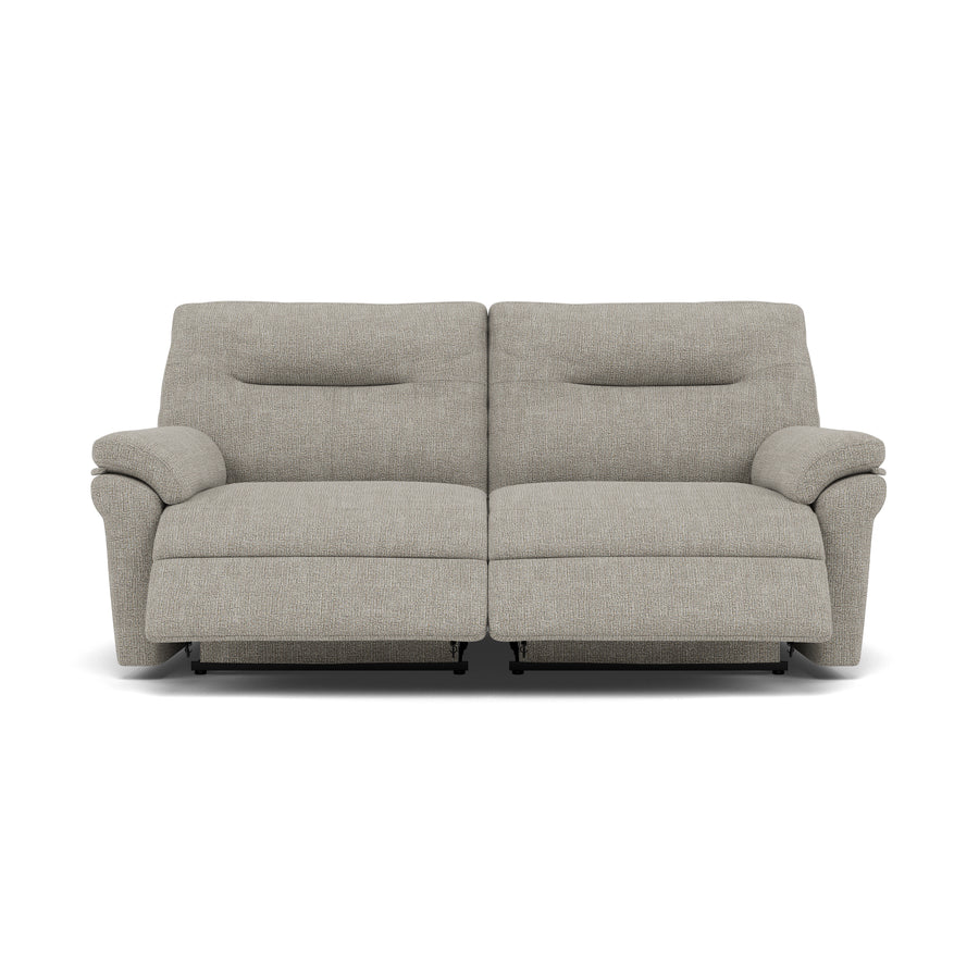 G Plan Seattle 3 Seater Recliner Sofa - 3 Seater Power Double Recliner with USB Grade W - Power Recliner with USB 3 Seater Sofas Sterling Home 1 W001 Loom Smoke