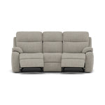 G Plan Kingsbury 3 Seater Curved Recliner Sofa - 3 Seater Power Recliner Curved Sofa Double with USB Grade W - Power Recliner with USB 3 Seater Sofas Sterling Home 1 W001 Loom Smoke