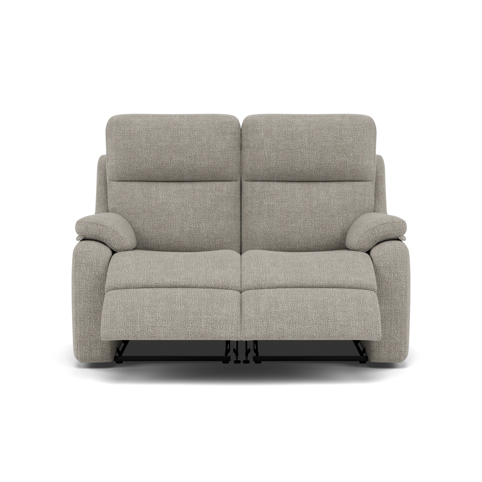 G Plan Kingsbury 2 Seater Recliner Sofa - 2 Seater Power Double Recliner Headrest + Lumbar with USB Grade W - Power with Power Headrest, Lumbar & USB 2 Seater Sofas Sterling Home 1 W001 Loom Smoke