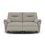 G Plan Seattle Large 2 Seater Recliner Sofa - 2.5 Seater Power Double Recliner with USB Grade W - Power Recliner with USB 2 Seater Sofas Sterling Home 1 W001 Loom Smoke