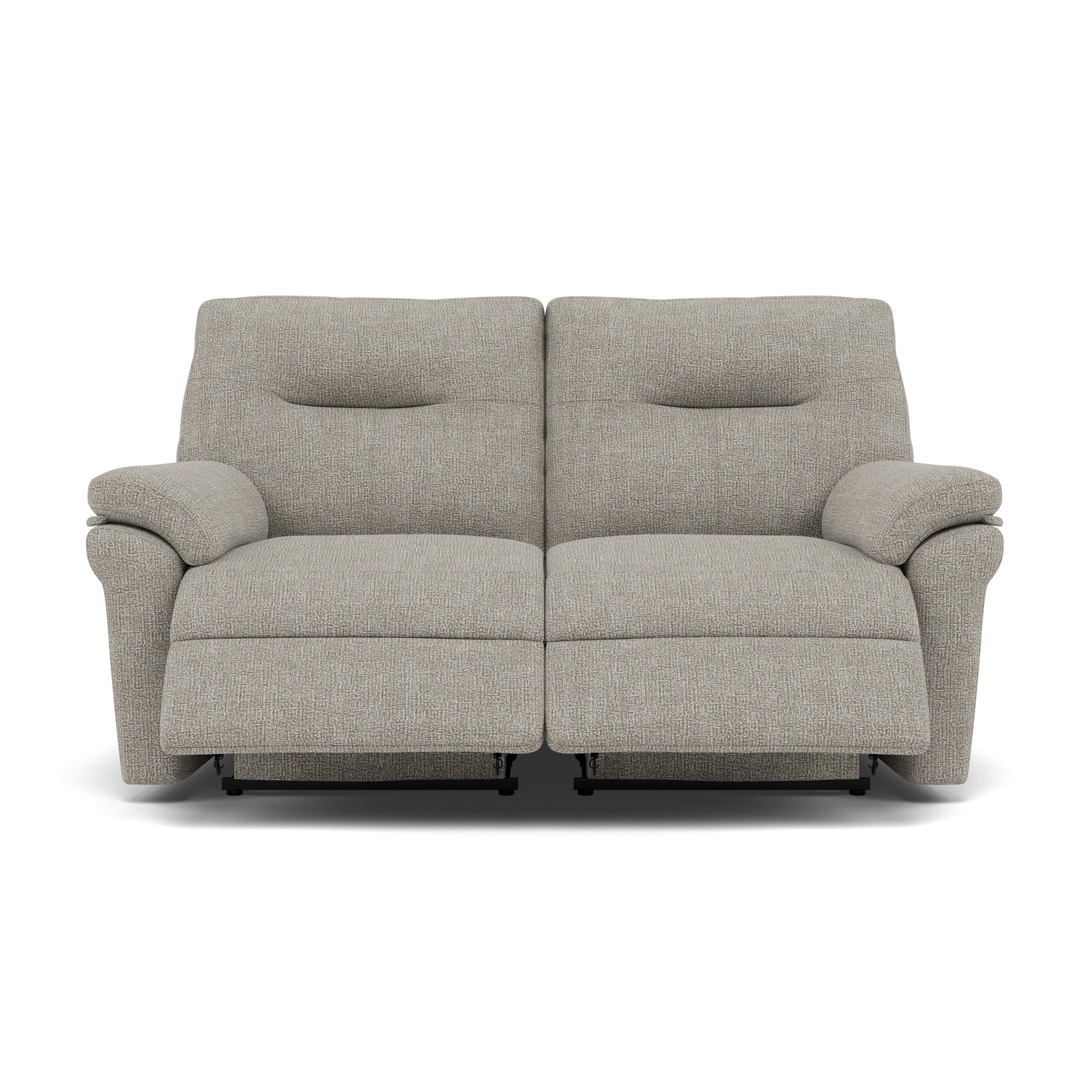 G Plan Seattle Large 2 Seater Recliner Sofa - 2.5 Seater Power Double Recliner with USB & Lumbar Grade W - Power Recliner with Lumbar Support & USB 2 Seater Sofas Sterling Home 1 W001 Loom Smoke