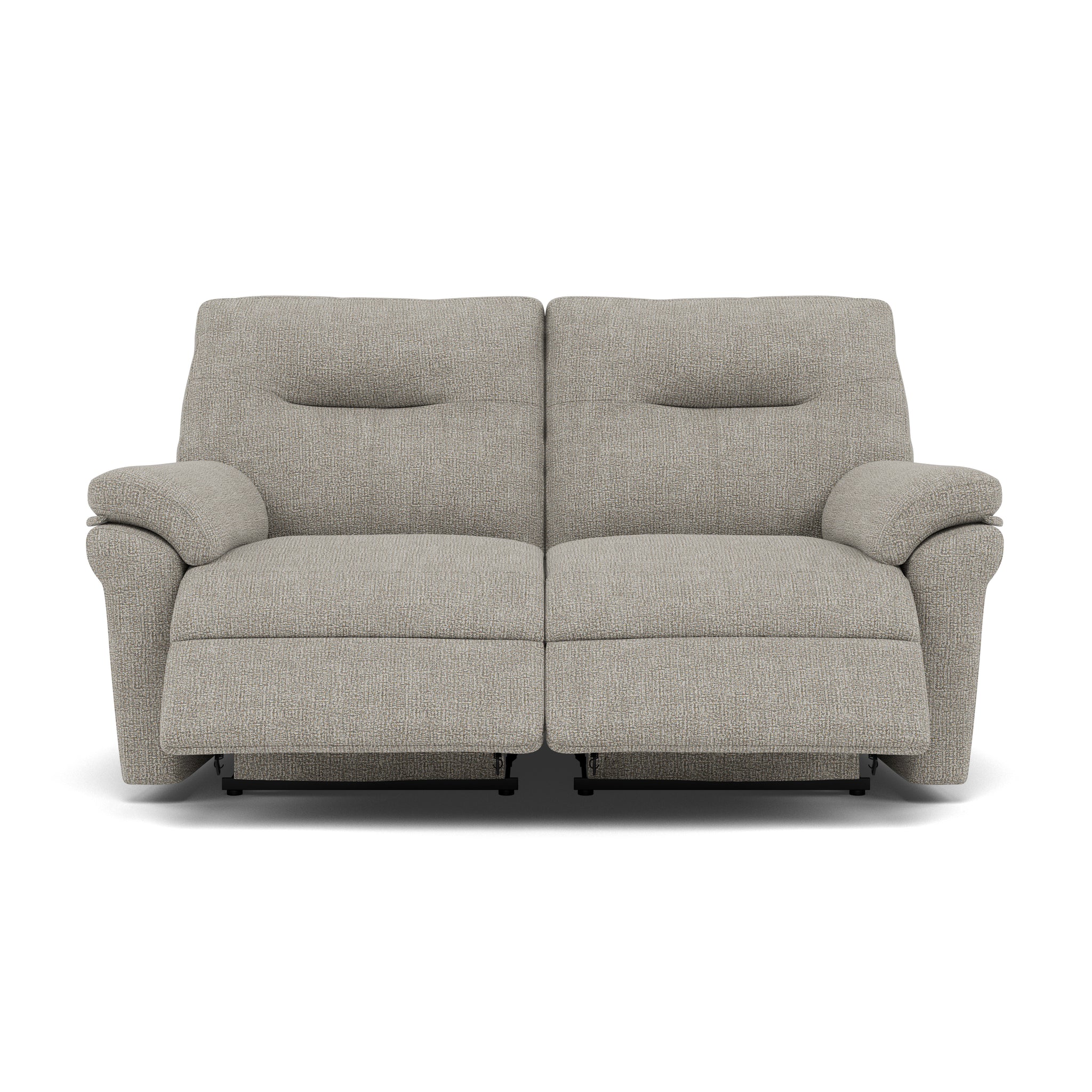 G Plan Seattle Large 2 Seater Recliner Sofa - 2.5 Seater Power Double Recliner with USB Grade W - Power Recliner with USB 2 Seater Sofas Sterling Home 1 W001 Loom Smoke