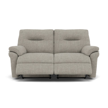 G Plan Seattle Large 2 Seater Recliner Sofa - 2.5 Seater Power Double Recliner with USB & Lumbar Grade W - Power Recliner with Lumbar Support & USB 2 Seater Sofas Sterling Home 1 W001 Loom Smoke