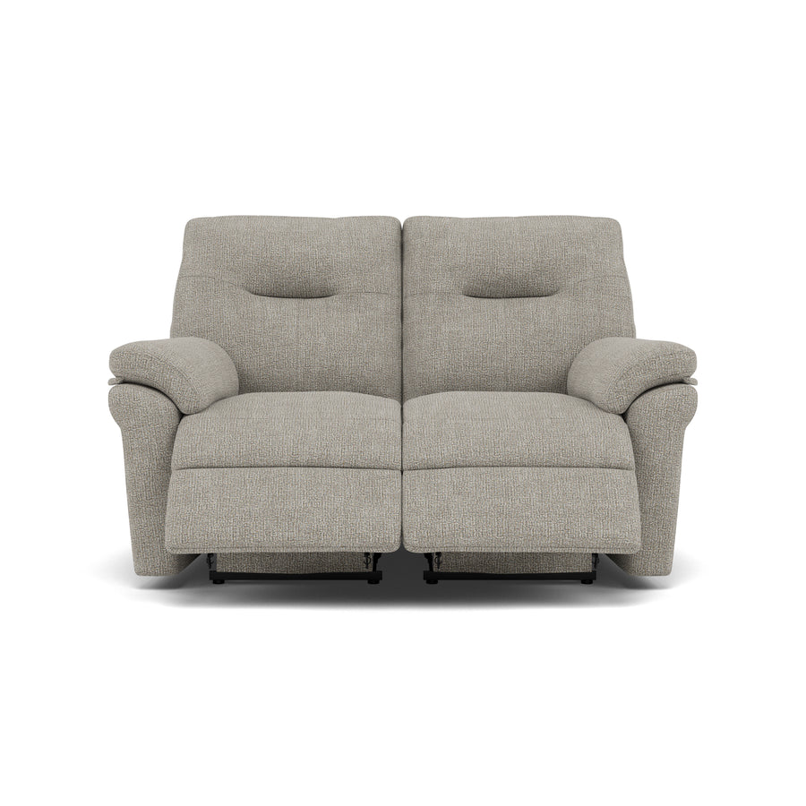 G Plan Seattle 2 Seater Recliner Sofa - 2 Seater Power Double Recliner with USB & Lumbar Grade W - Power Recliner with Lumbar Support & USB 2 Seater Sofas Sterling Home 1 W001 Loom Smoke