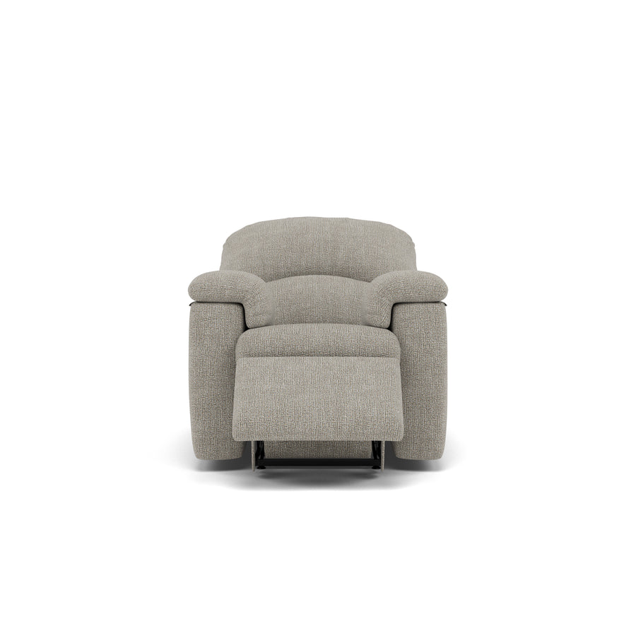 G Plan Chloe Small Recliner Armchair - Small Recliner Chair Grade W - Manual Recliner Armchairs Sterling Home 1 W001 Loom Smoke