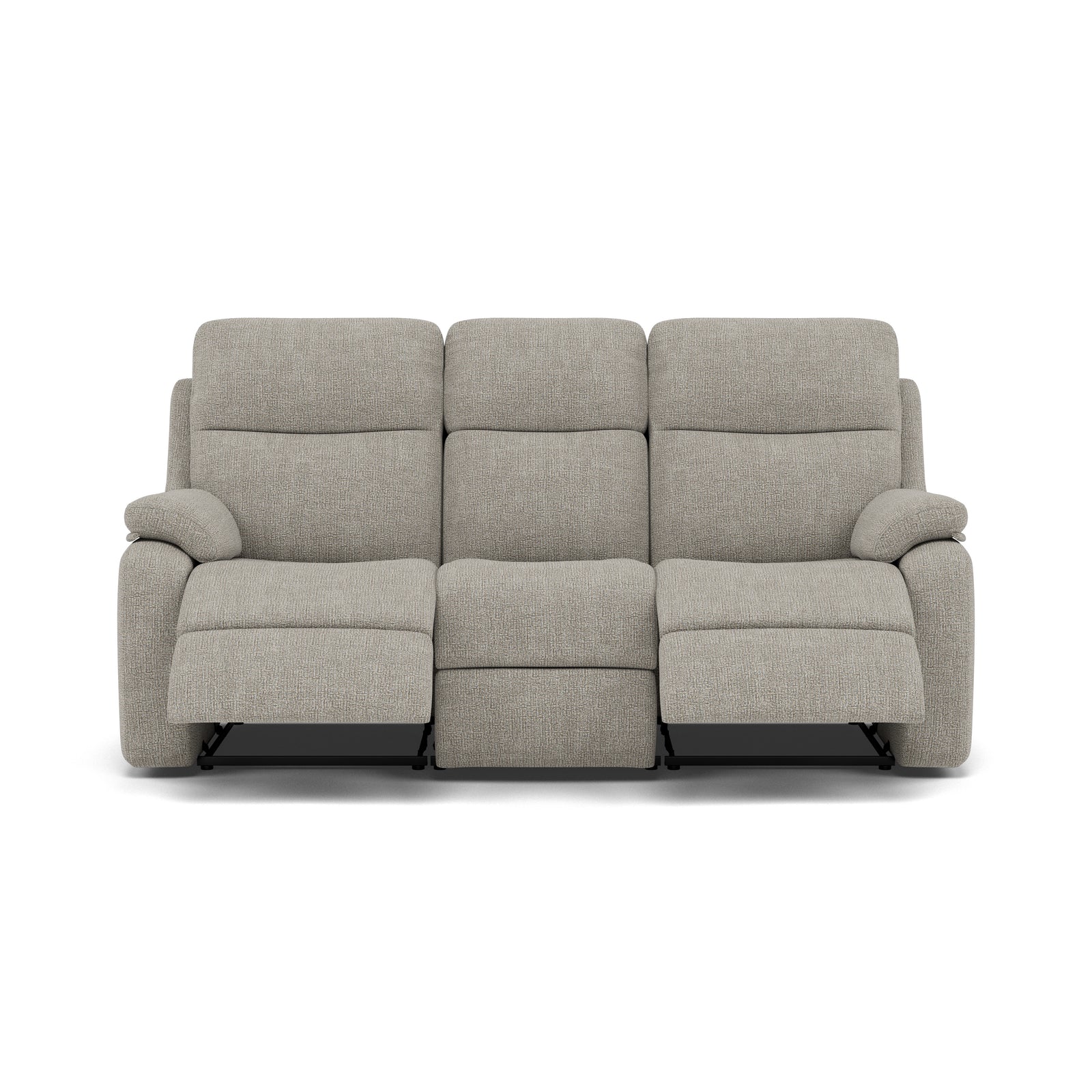 G Plan Kingsbury 3 Seater Recliner Sofa - 3 Seater Power Double Recliner with USB Grade W - Power Recliner with USB 3 Seater Sofas Sterling Home 1 W001 Loom Smoke