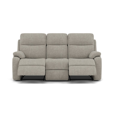 G Plan Kingsbury 3 Seater Recliner Sofa - 3 Seater Manual Double Recliner Grade W - Manual Recliner 3 Seater Sofas Sterling Home 1 W001 Loom Smoke