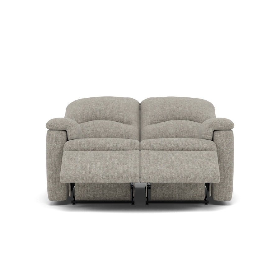 G Plan Chloe 2 Seater Recliner Sofa - 2 Seater Recliner Sofa Double Grade W - Manual Recliner 2 Seater Sofas Sterling Home 1 W001 Loom Smoke