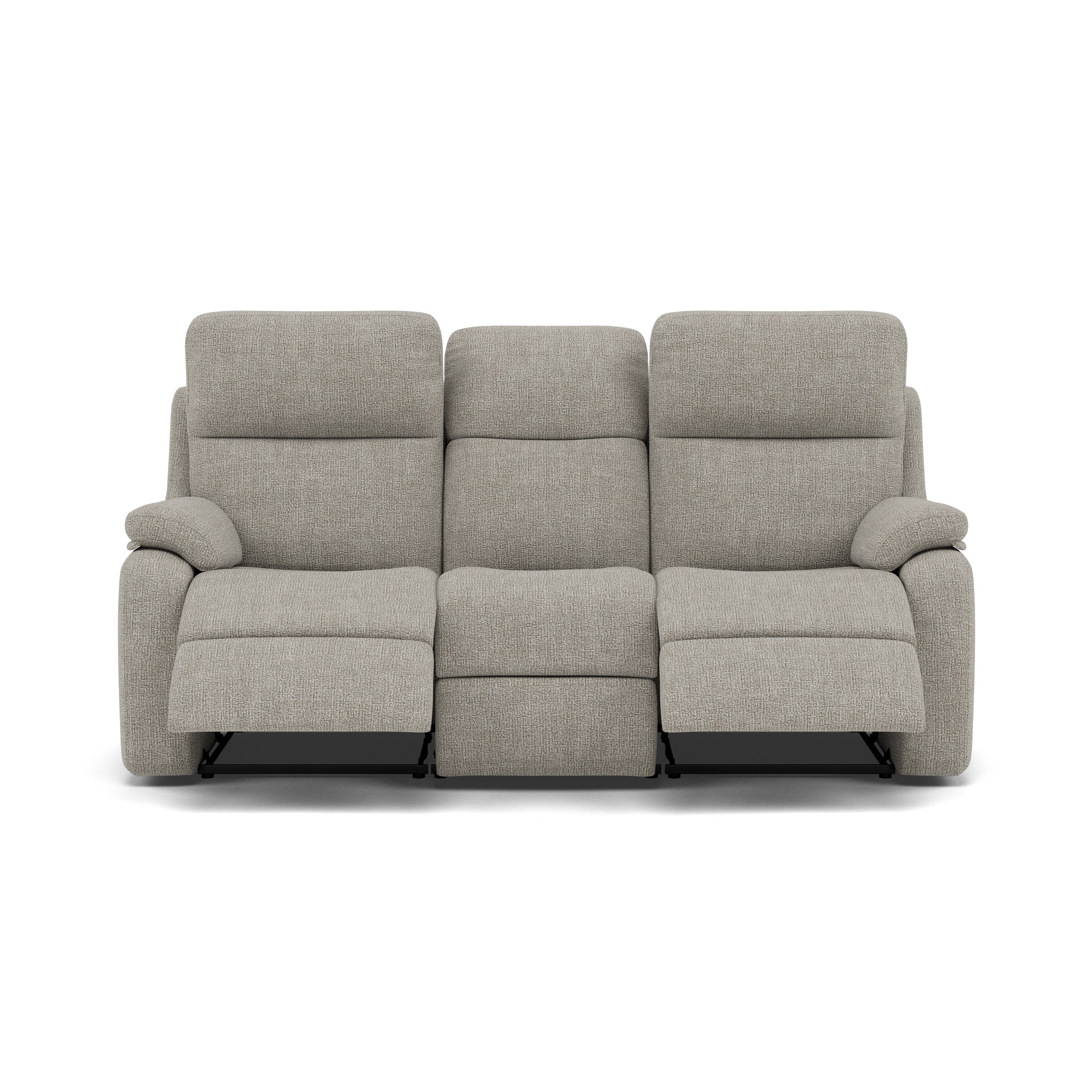 G Plan Kingsbury 3 Seater Recliner Sofa - 3 Seater Power Double Recliner Headrest + Lumbar with USB Grade W - Power with Power Headrest, Lumbar & USB 3 Seater Sofas Sterling Home 1 W001 Loom Smoke
