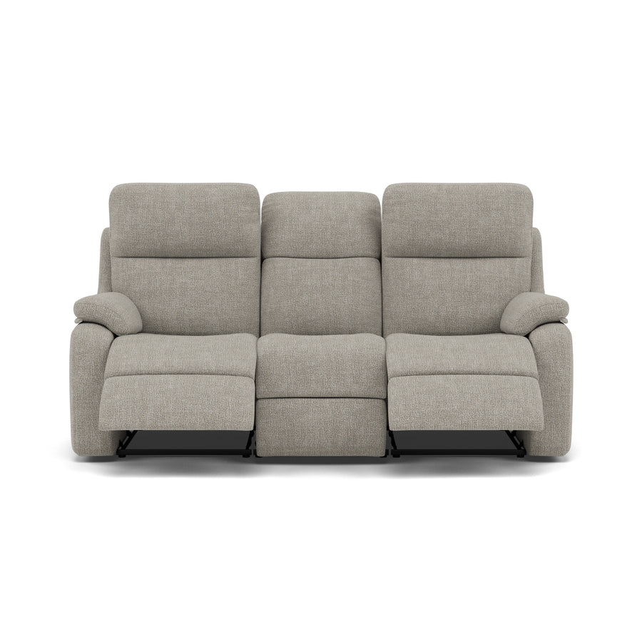 G Plan Kingsbury 3 Seater Recliner Sofa - 3 Seater Power Double Recliner Headrest + Lumbar with USB Grade W - Power with Power Headrest, Lumbar & USB 3 Seater Sofas Sterling Home 1 W001 Loom Smoke