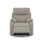 G Plan Kingsbury Recliner Armchair - Power Recliner Chair Headrest + Lumber with USB Grade W - Power with Power Headrest, Lumbar & USB Sterling Home 1 W001 Loom Smoke