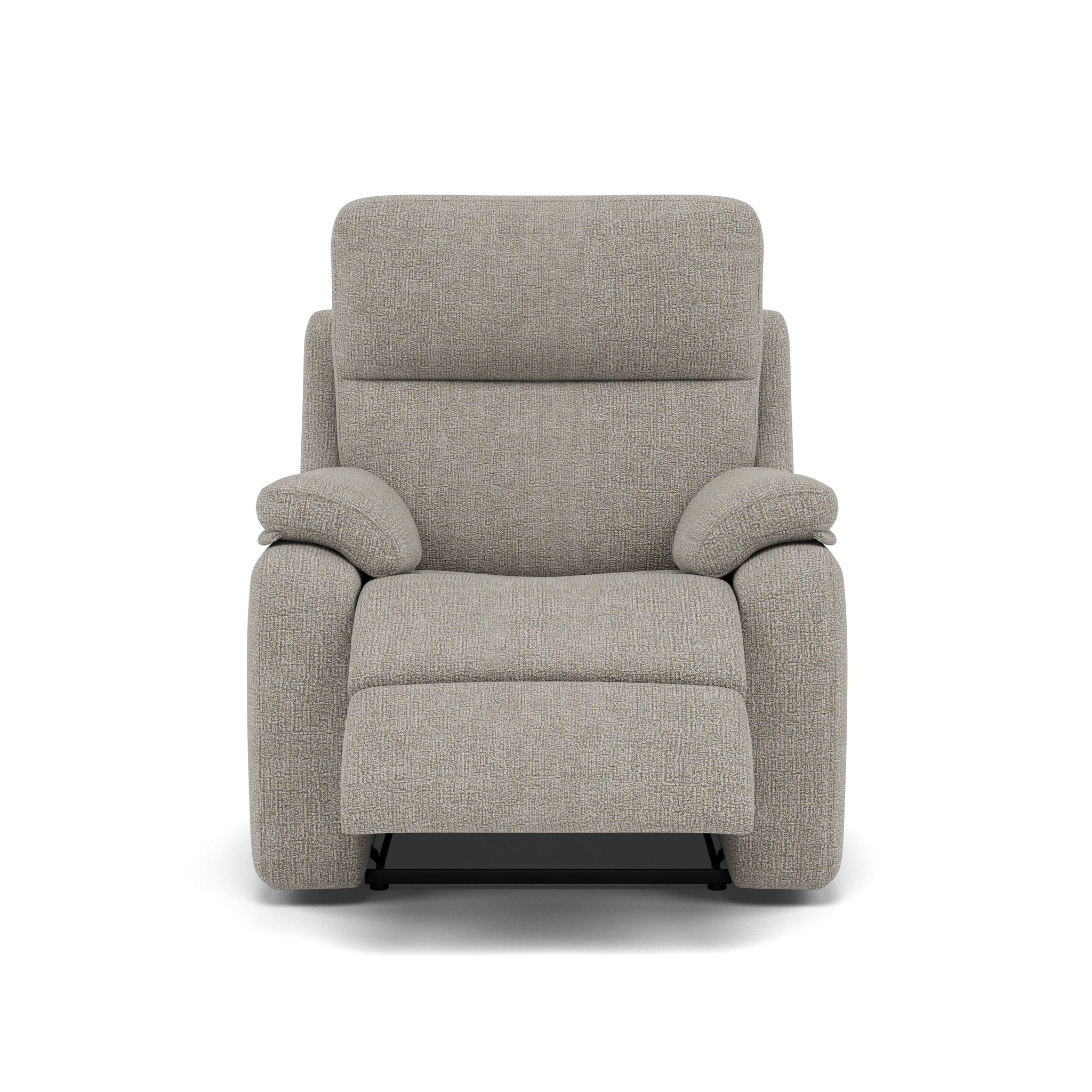 G Plan Kingsbury Recliner Armchair - Power Recliner Chair Headrest + Lumber with USB Grade W - Power with Power Headrest, Lumbar & USB Sterling Home 1 W001 Loom Smoke