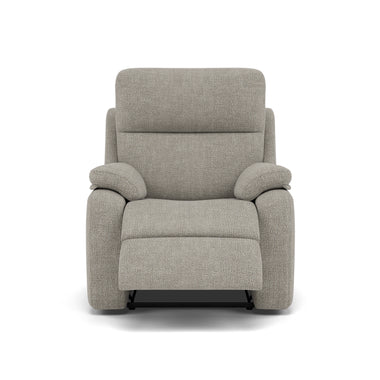 G Plan Kingsbury Recliner Armchair - Power Recliner Chair Headrest + Lumber with USB Grade W - Power with Power Headrest, Lumbar & USB Sterling Home 1 W001 Loom Smoke