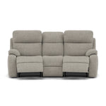 G Plan Kingsbury 3 Seater Curved Recliner Sofa - 3 Seater Power Recliner Curved Sofa Headrest + Lumbar with USB Grade W - Power with Power Headrest, Lumbar & USB 3 Seater Sofas Sterling Home 1 W001 Loom Smoke