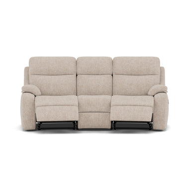 G Plan Kingsbury 3 Seater Curved Recliner Sofa - 3 Seater Manual Recliner Curved Sofa Double Grade W - Manual Recliner 3 Seater Sofas Sterling Home 3 W002 Loom Shale