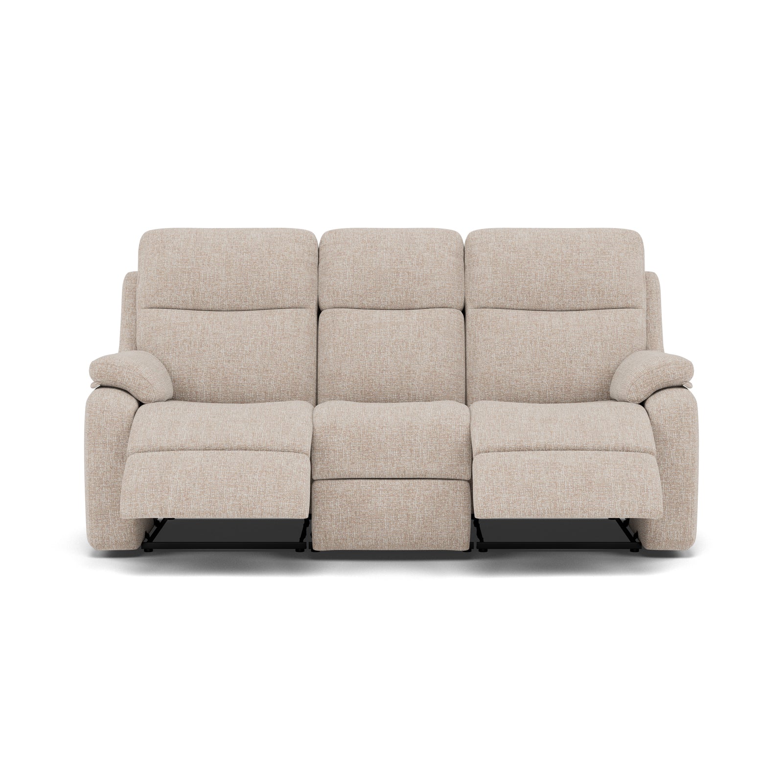G Plan Kingsbury 3 Seater Recliner Sofa - 3 Seater Power Double Recliner with USB Grade W - Power Recliner with USB 3 Seater Sofas Sterling Home 3 W002 Loom Shale