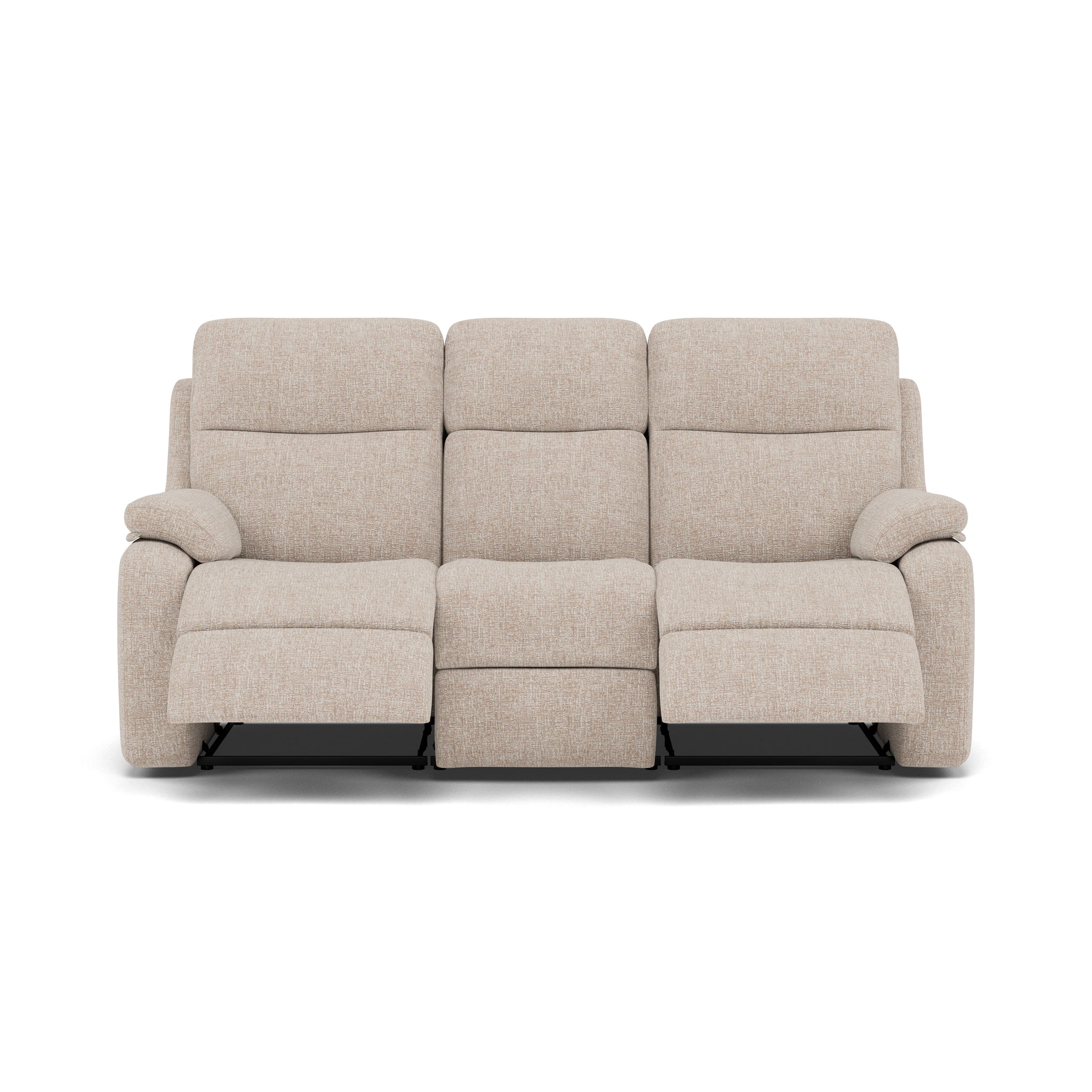 G Plan Kingsbury 3 Seater Recliner Sofa - 3 Seater Power Double Recliner with USB Grade W - Power Recliner with USB 3 Seater Sofas Sterling Home 3 W002 Loom Shale