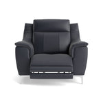 Nicoletti Carmen Recliner Armchair - Power Recliner Chair CB - Power Recliner with USB Sterling Home 6 Feet: Shiny Metal Torello PS Blu -S 81