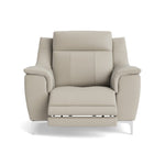 Nicoletti Carmen Recliner Armchair - Power Recliner Chair CB - Power Recliner with USB Sterling Home 7 Feet: Shiny Metal Torello PS Tortora 328