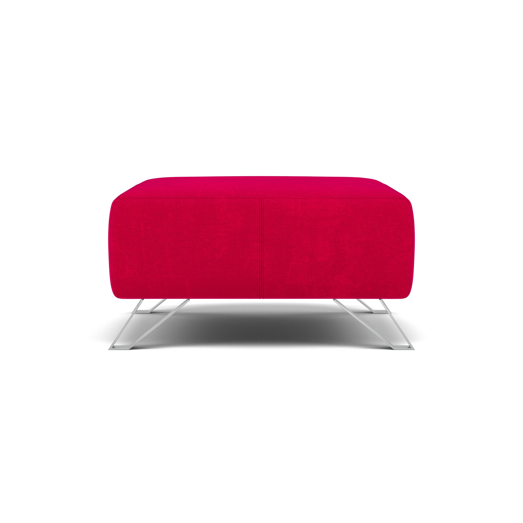 Nicoletti Puccini Footstool - Rectangular Stool NC Sterling Home 6 Selma FR Rosso V.3935