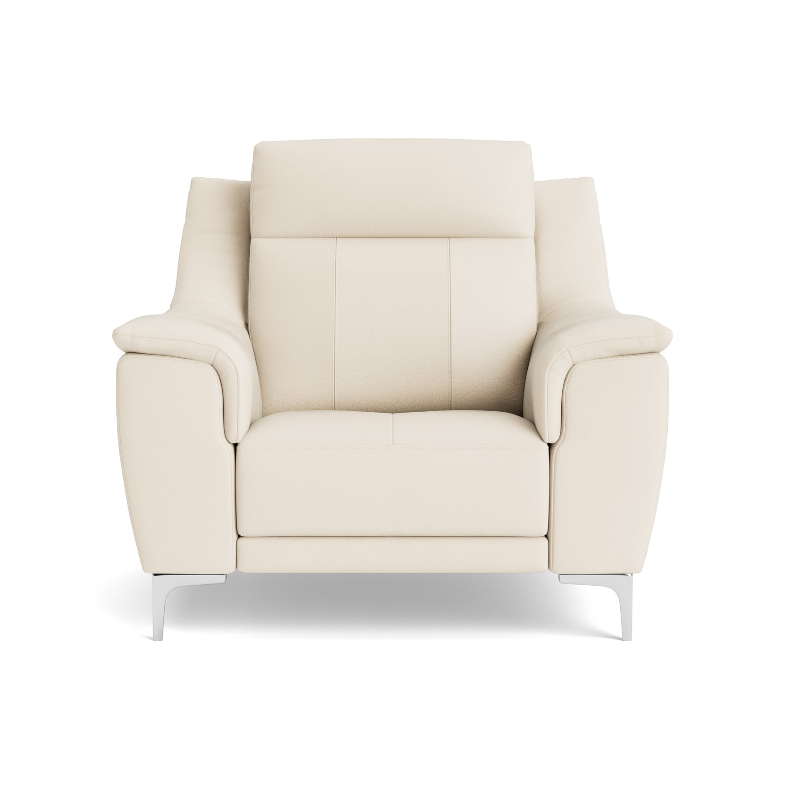 Nicoletti Carmen Armchair - Armchair CB Armchairs Sterling Home 3 Feet: Shiny Metal Torello PS Bianco 93