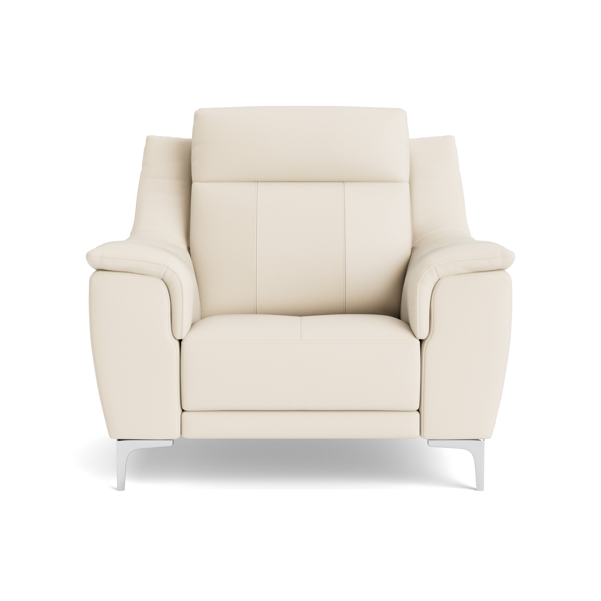 Nicoletti Carmen Armchair - Armchair CB Armchairs Sterling Home 3 Feet: Shiny Metal Torello PS Bianco 93