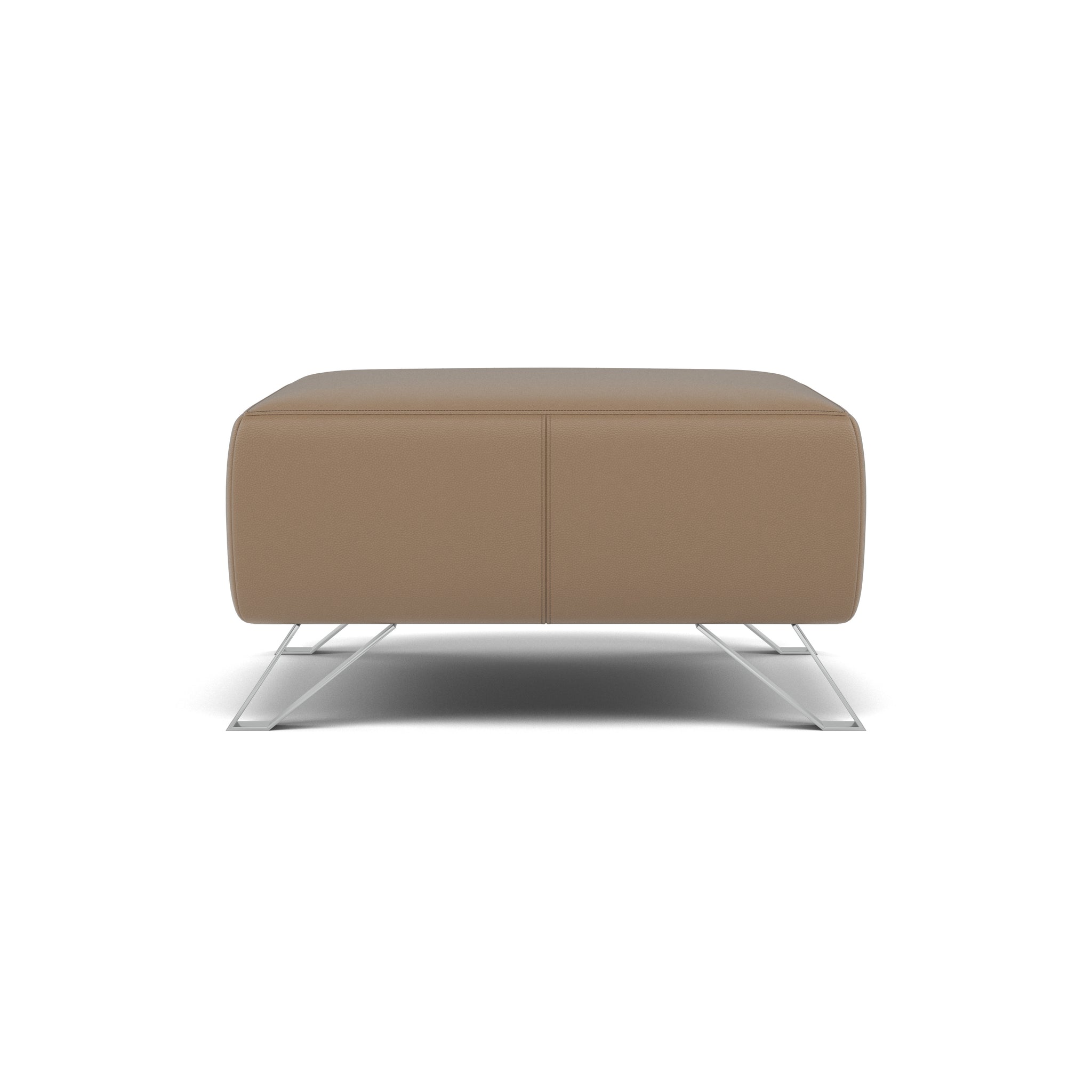 Nicoletti Puccini Footstool - Rectangular Stool CB Sterling Home 10 Torello Taupe 312