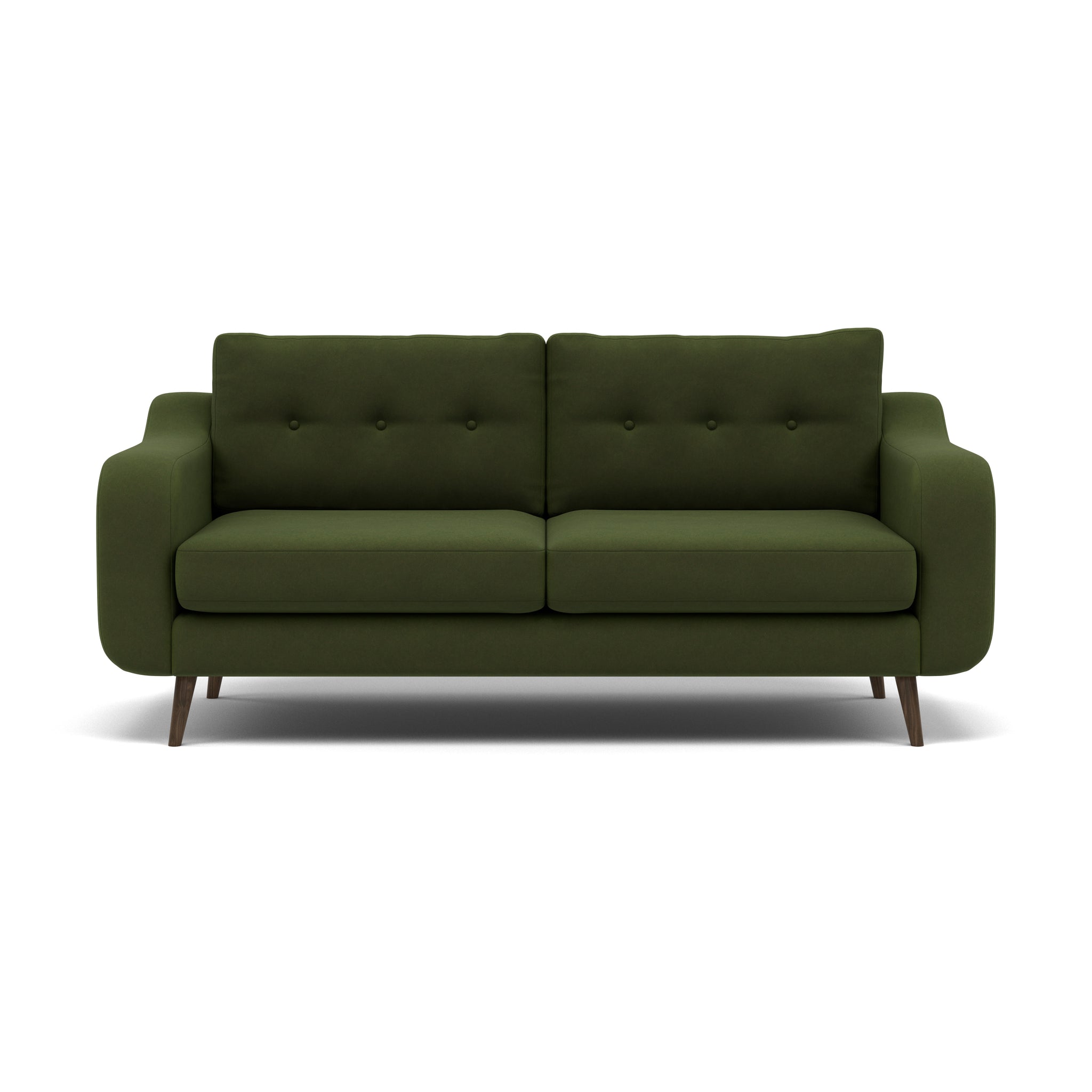 Phoebe 3 Seater Sofa - Large Sofa Standard Back Grade B 3 Seater Sofas Sterling Home 25 Plush Velvet Vine American Walnut