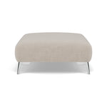 Chilton Footstool - Designer Stool Fabric Footstools Sterling Home 10 Chrome Feet Kobe Smoke