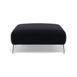 Chilton Footstool - Designer Stool Fabric Footstools Sterling Home 11 Chrome Feet Kobe Charcoal