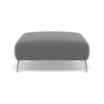 Chilton Footstool - Designer Stool Fabric Footstools Sterling Home 13 Chrome Feet Kobe Lead