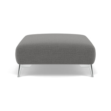 Chilton Footstool - Designer Stool Fabric Footstools Sterling Home 13 Chrome Feet Kobe Lead