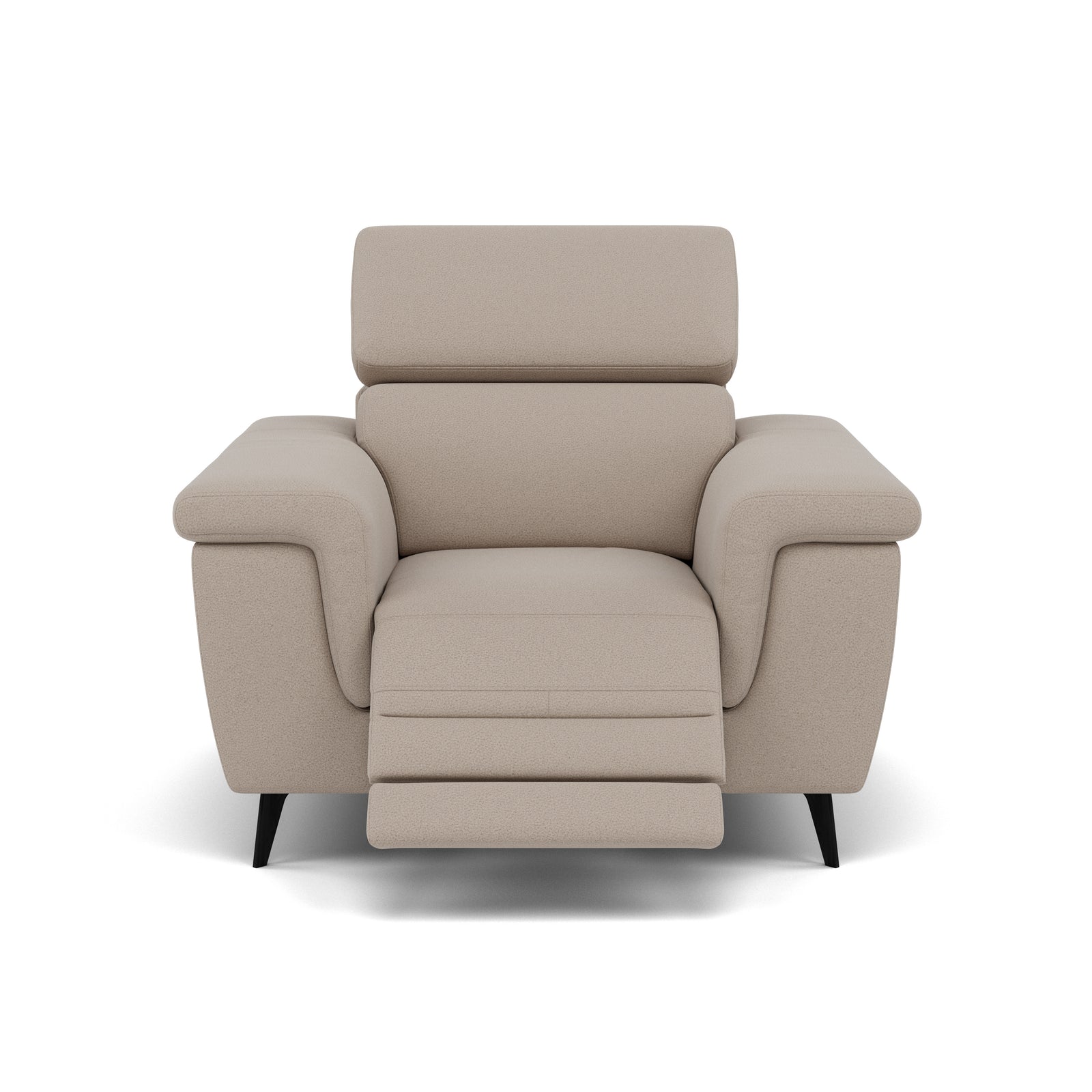 Sparta Recliner Armchair - Chair W/ Power Recliner W/ Power Headrest Fabric - Power with Power Headrest & USB Sterling Home 5 CU9101-5-UK Oxford Beige