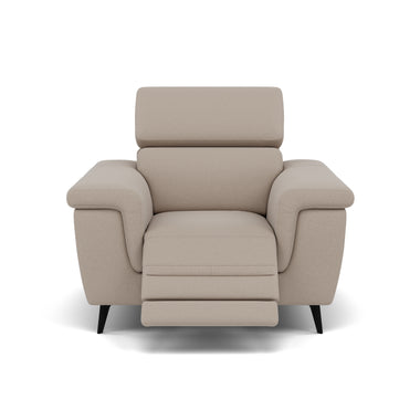 Sparta Recliner Armchair - Chair W/ Power Recliner W/ Ratchet Headrest Fabric - Power with Manual Headrest Sterling Home 5 CU9101-5-UK Oxford Beige