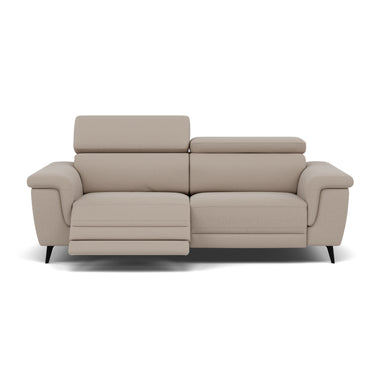 Sparta 3 Seater Recliner Sofa - 3 Str W/ 2 Power Recliner W/ 2 Ratchet Headrest Fabric - Power with Manual Headrest 3 Seater Sofas Sterling Home 5 CU9101-5-UK Oxford Beige