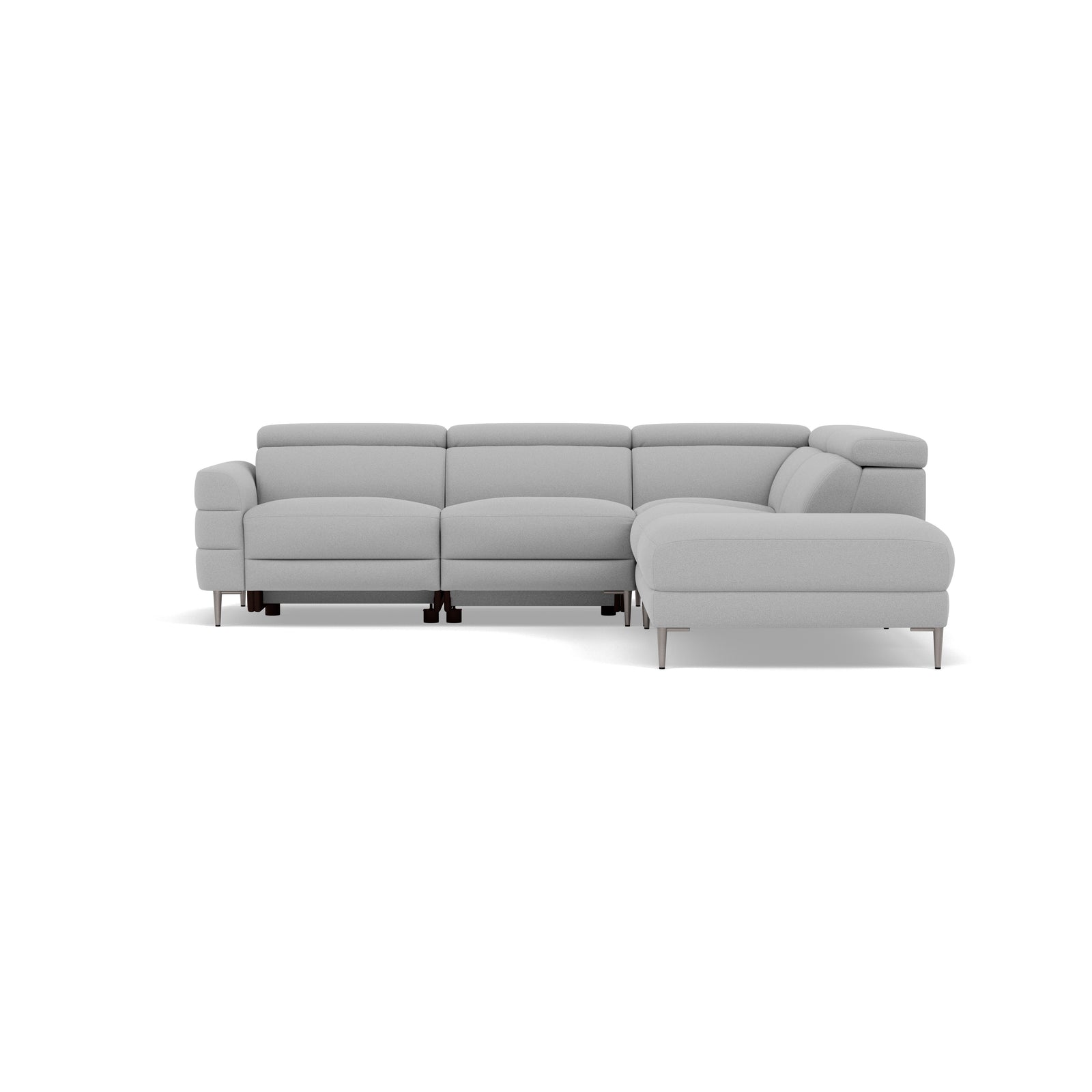Hoy Corner Sofa - Combination 1 - Left Hand Facing Sofa Corner Group Fabric - Left Hand Facing Corner Sofas Sterling Home 6 CU9102-5-UK Oxford Silver