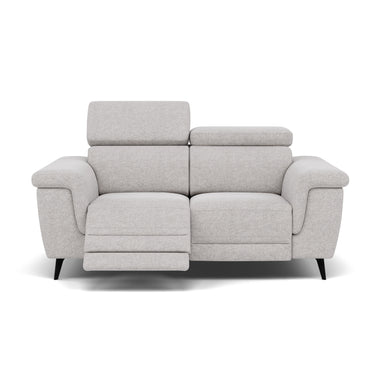 Sparta 2 Seater Recliner Sofa - 2 Str W/ 2 Power Recliner W/ 2 Ratchet Headrest Fabric - Power with Manual Headrest 2 Seater Sofas Sterling Home 1 KB-1280-UK Darwin Silver