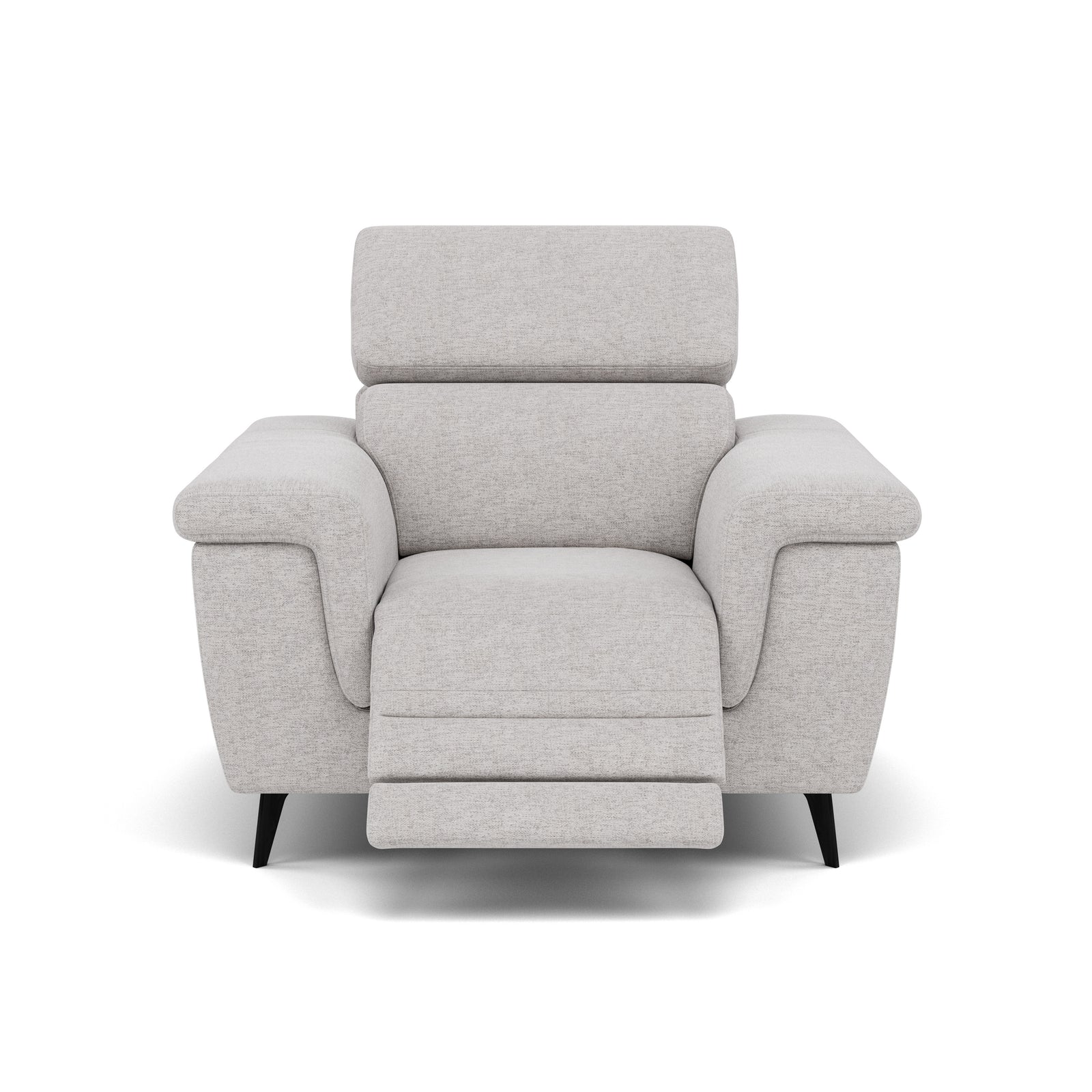 Sparta Recliner Armchair - Chair W/ Power Recliner W/ Power Headrest Fabric - Power with Power Headrest & USB Sterling Home 1 KB-1280-UK Darwin Silver